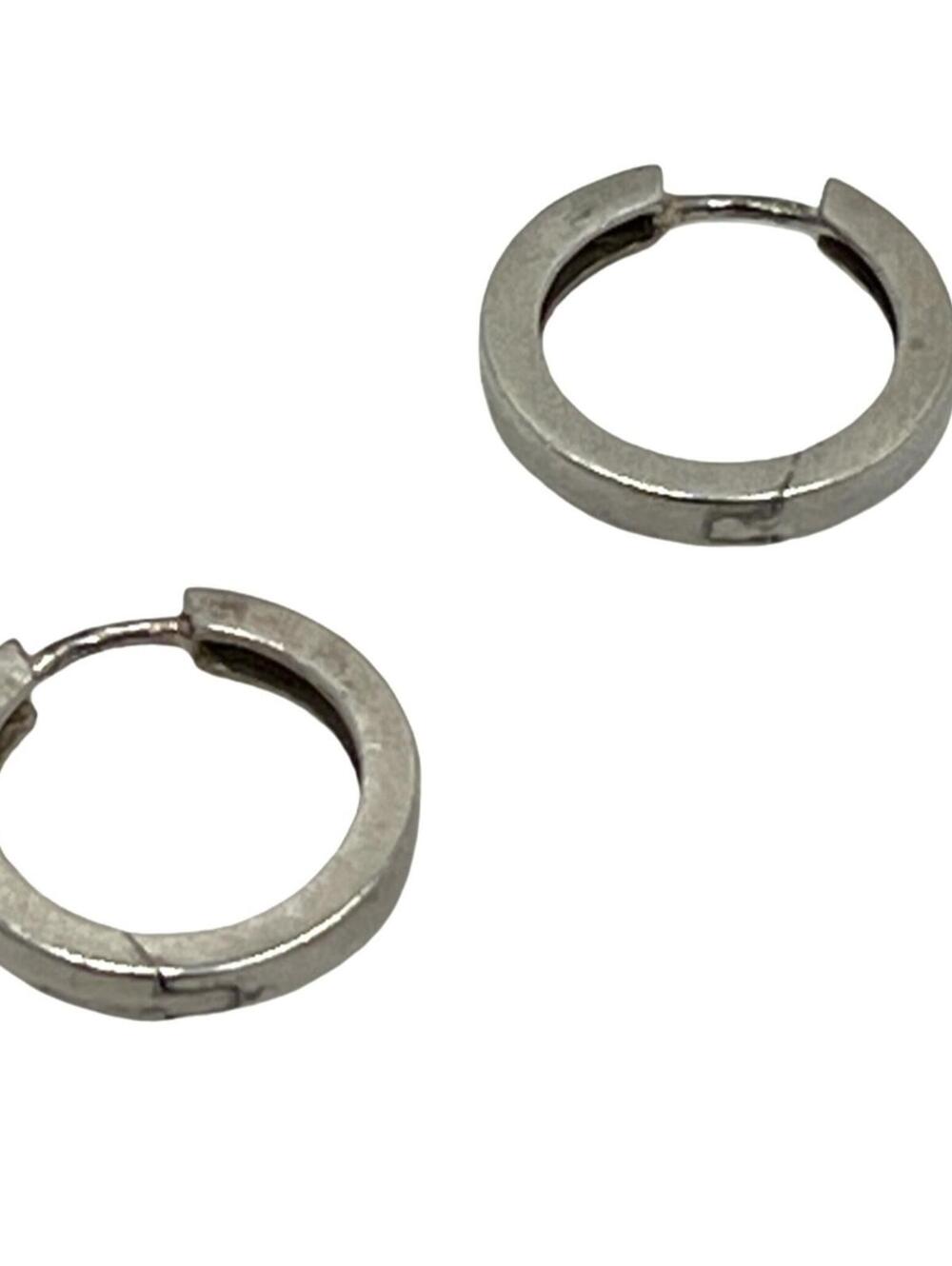 Breuning Sterling Silver "Folding Cuff Huggie" Post Earrings